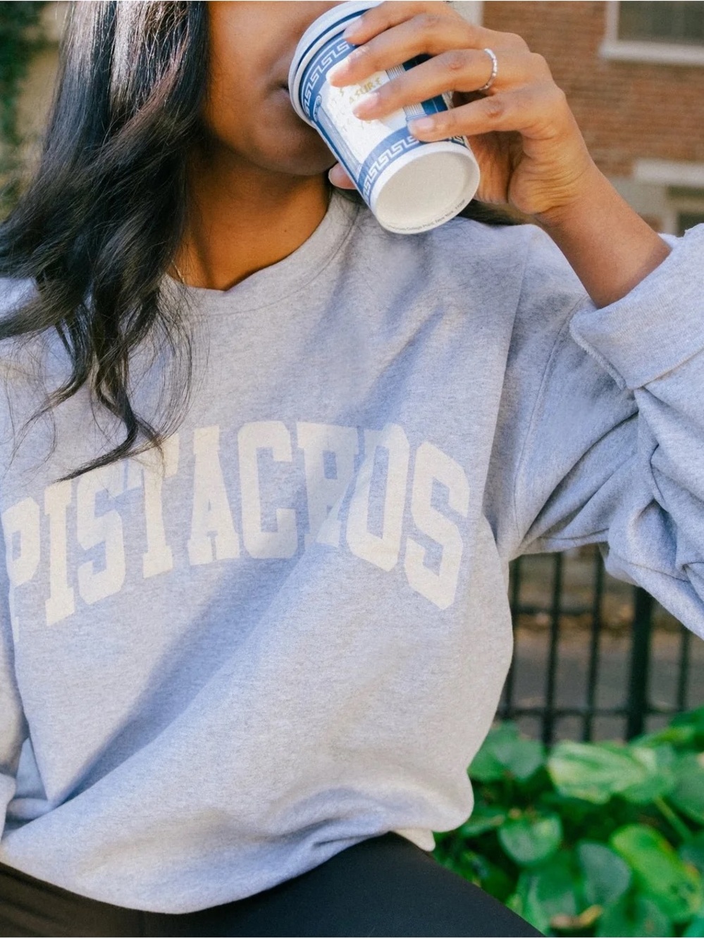 Crewneck Sweatshirt in Light Gray